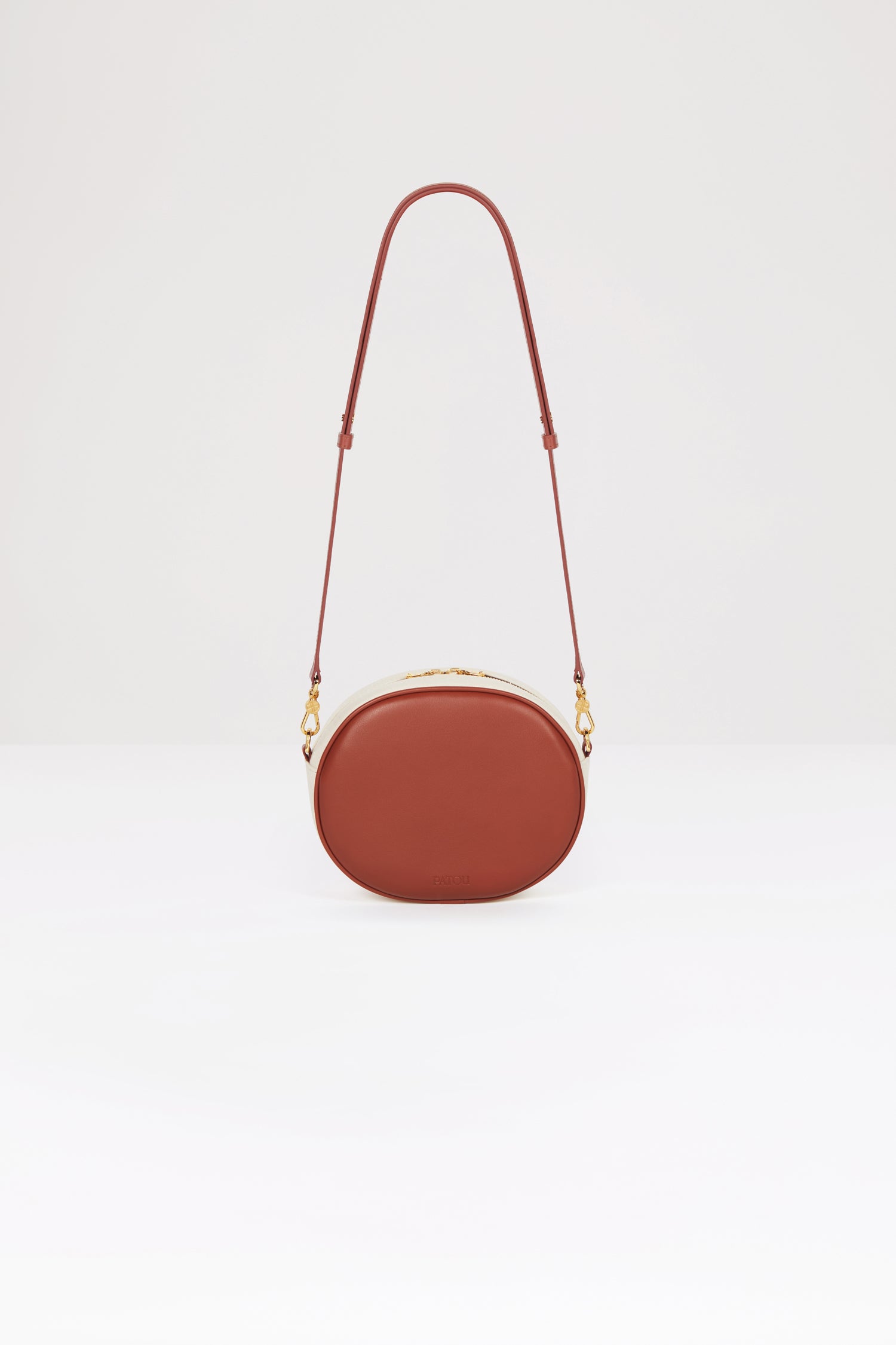 Patou H23BA0055500804B sac Le JP marron toile cuir 21 cm