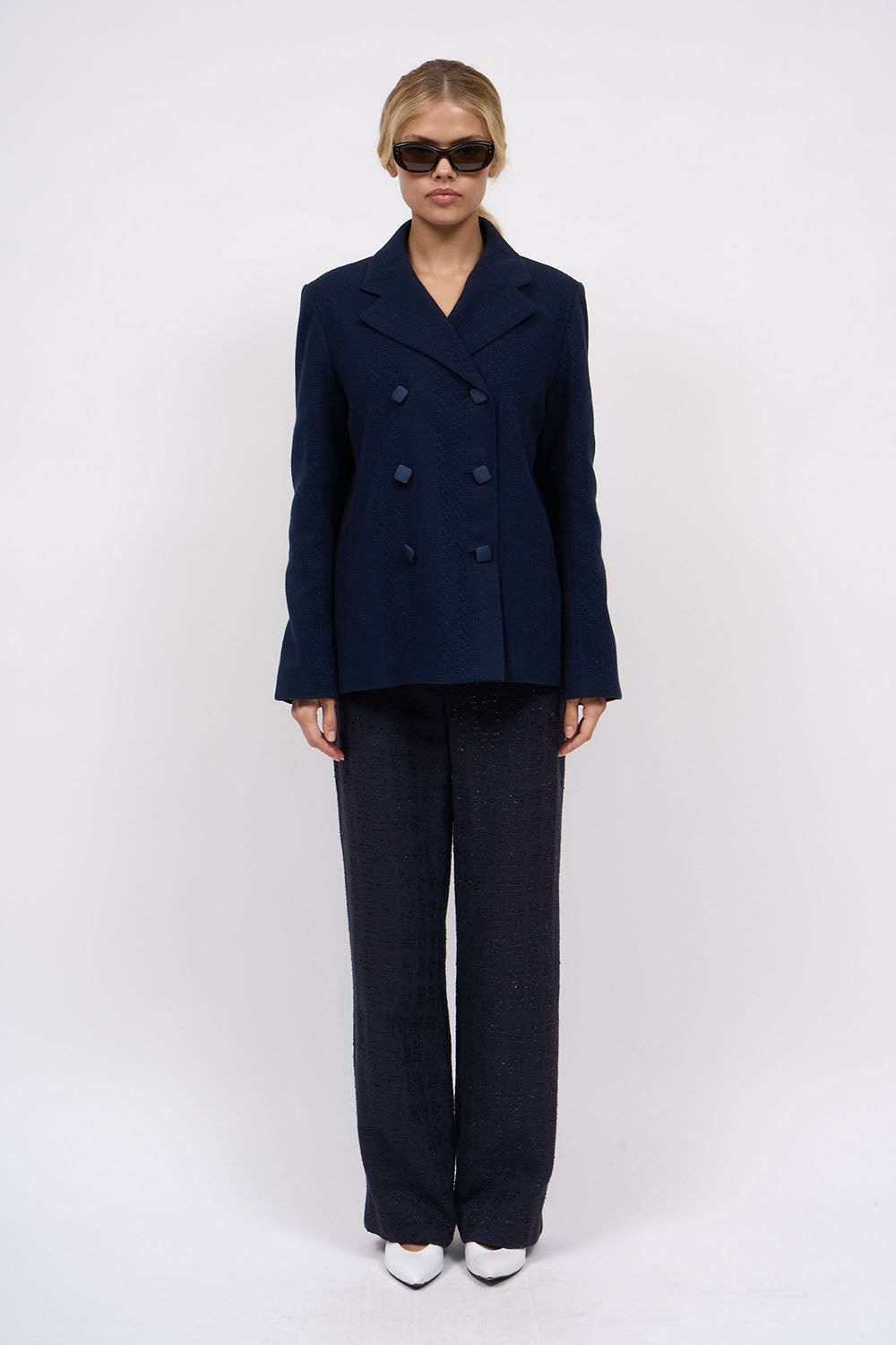 Paul & Joe Tailoring Pantalon droit Granval tweed lurex doublé