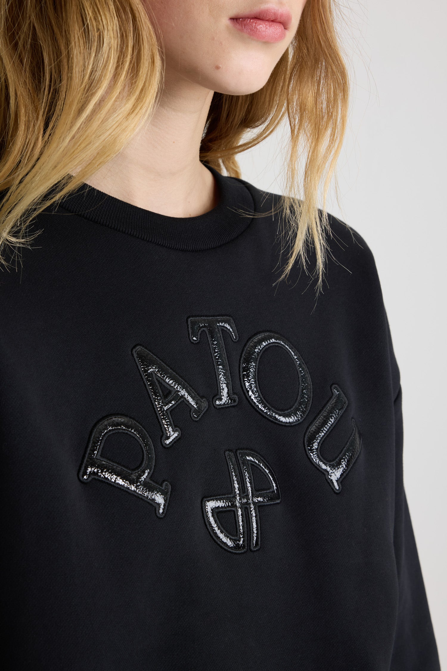 Patou H25JE1999995999B sweat coton bio noir