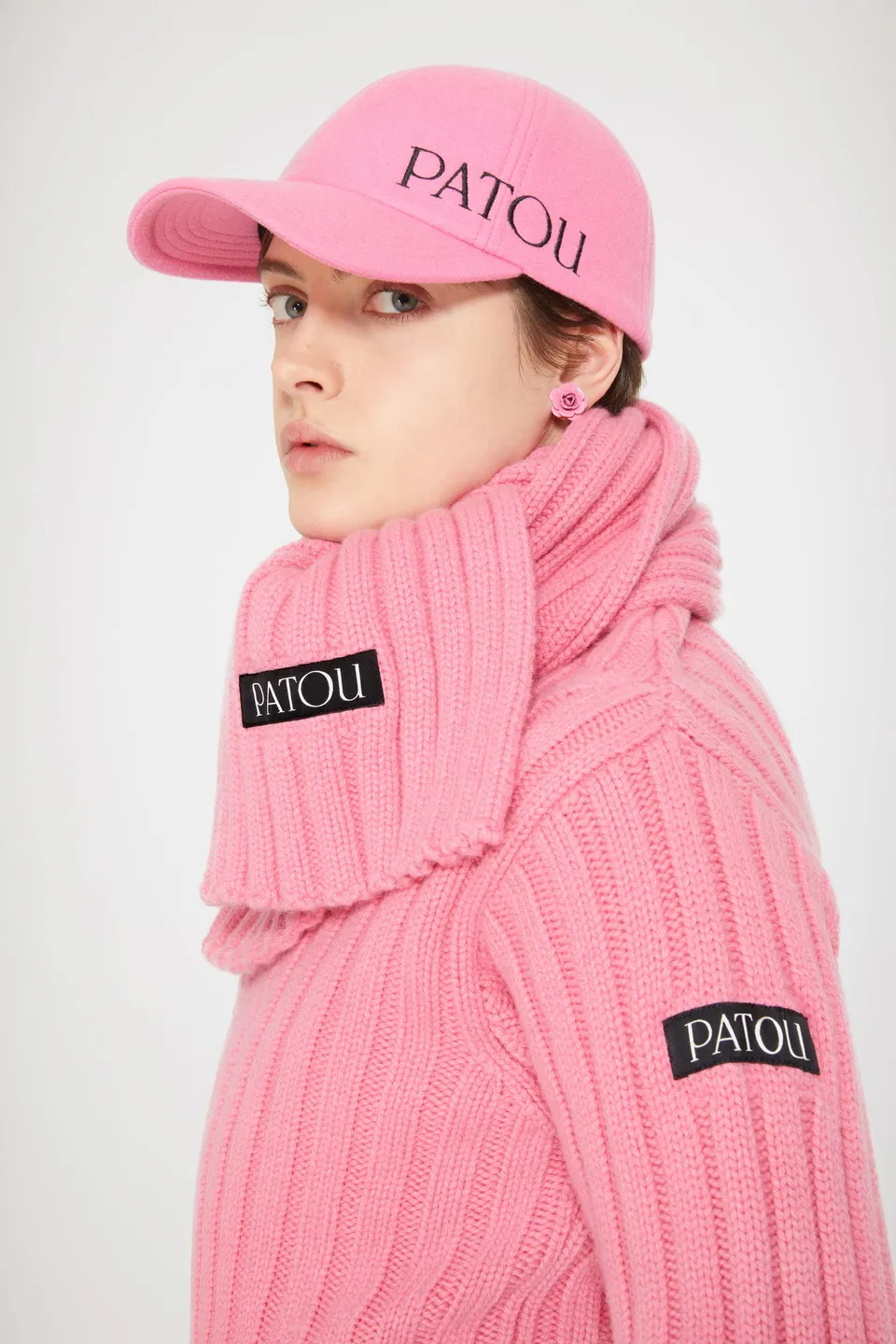 Patou Accessories Echarpe AC036 Laine Darling Pink TU
