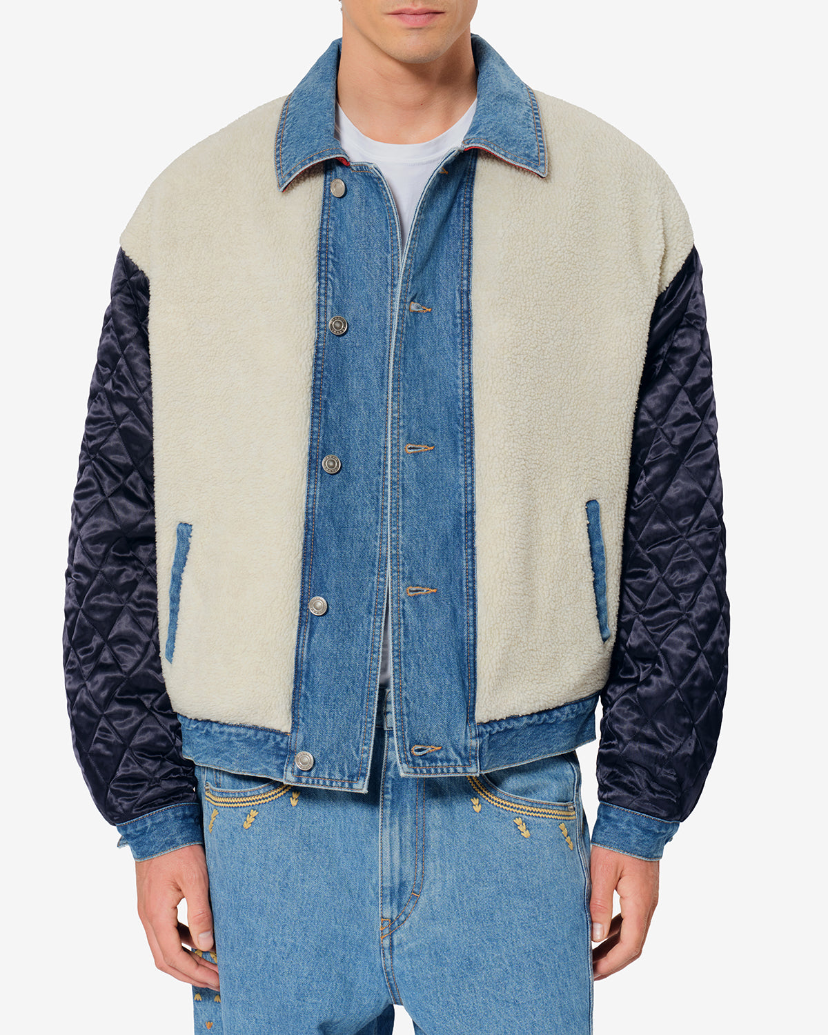 Isabel Marant Johan veste denim réversible bleu coton