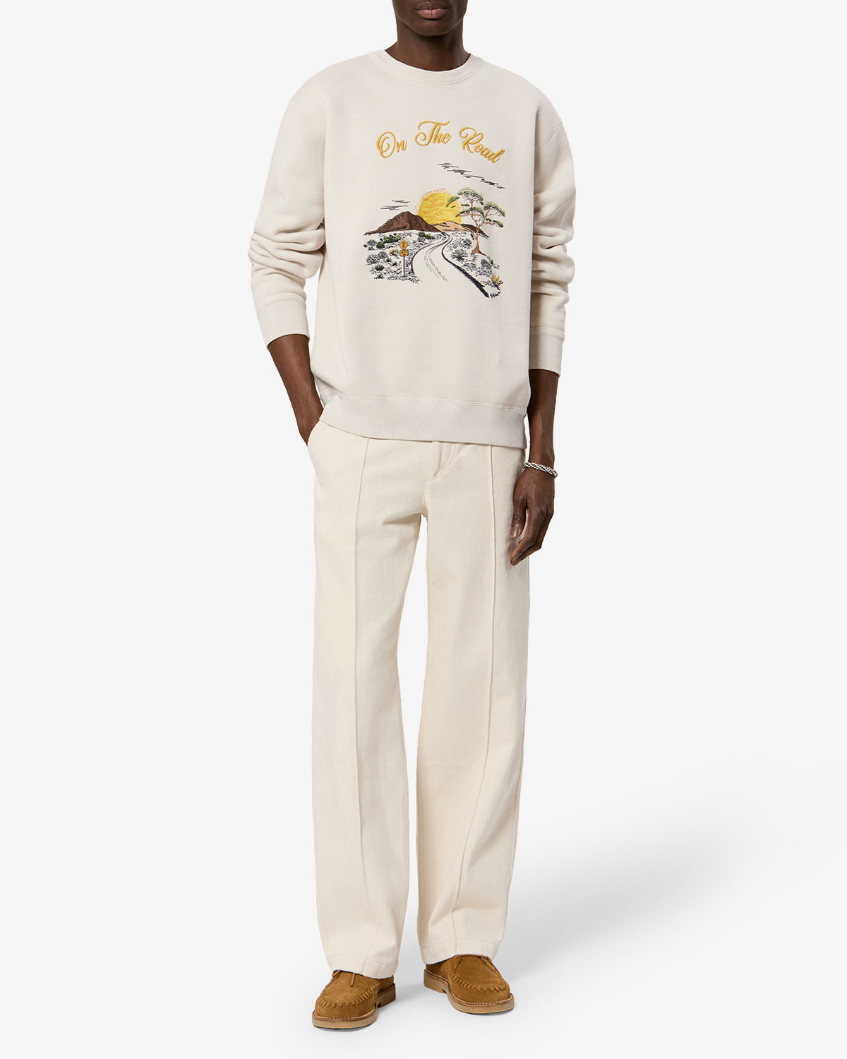 Isabel Marant Mikoy Sweatshirt molleton écru logo