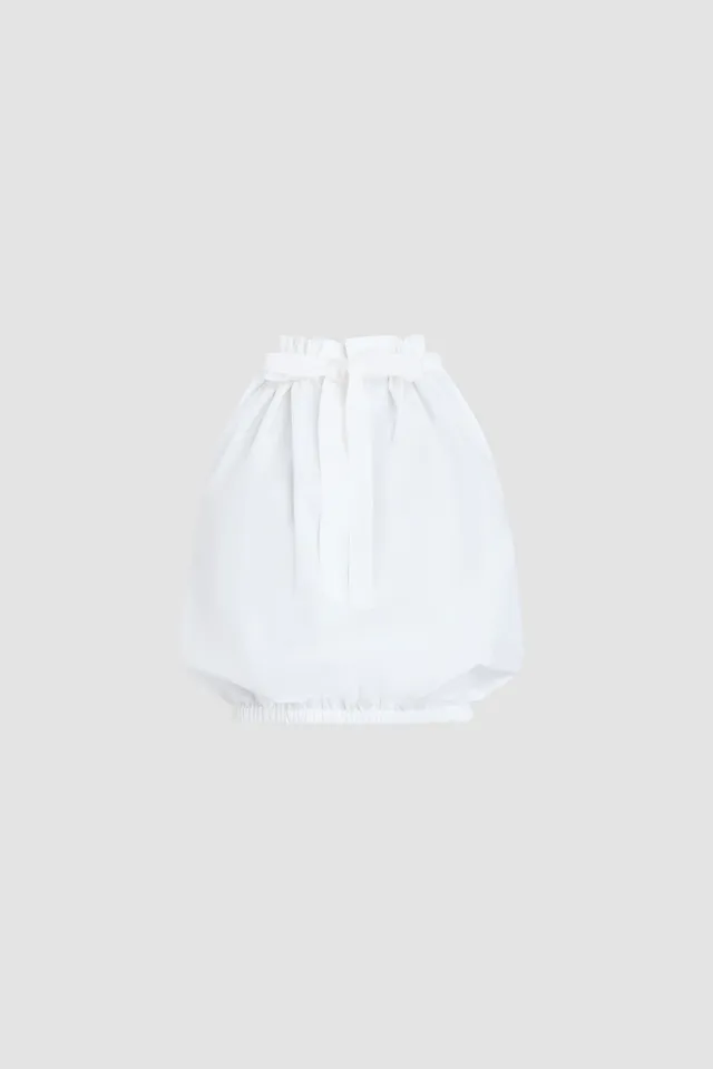 Patou TO178 top blanc coton bio sans manches col