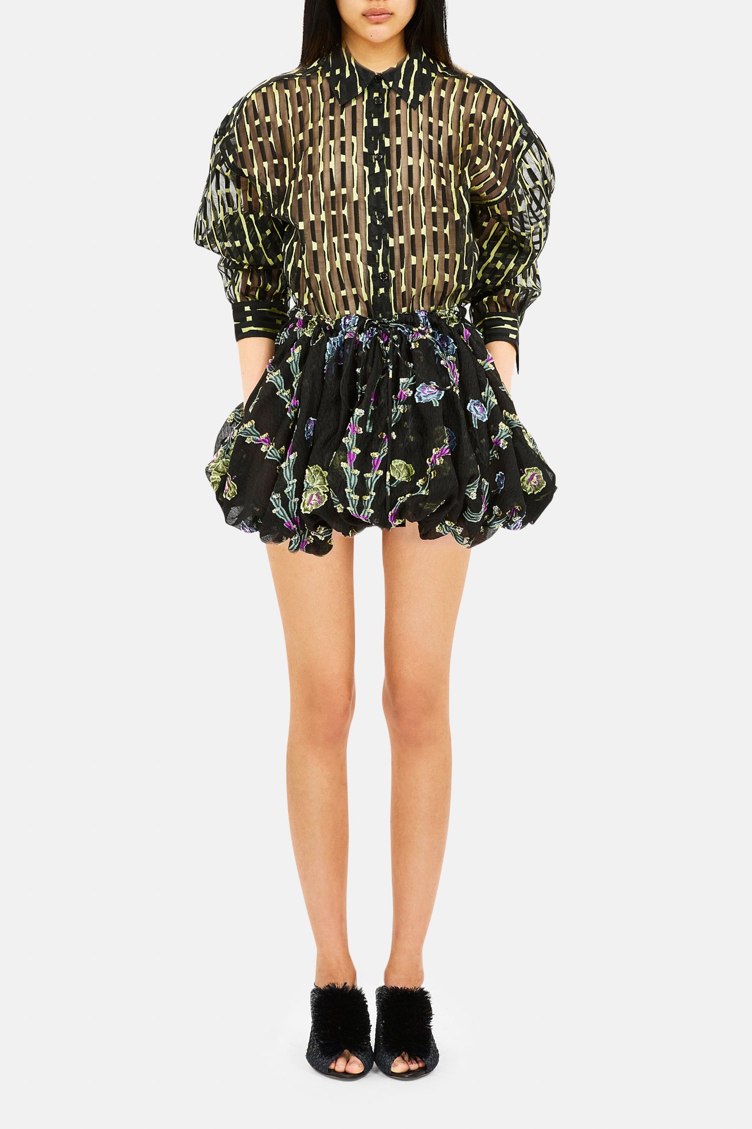 Ulla Johnson Laia Chemise Solaris organza jacquard