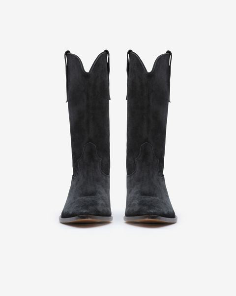 Isabel Marant Duerto bottes santiag noir délavé talon 4 cm