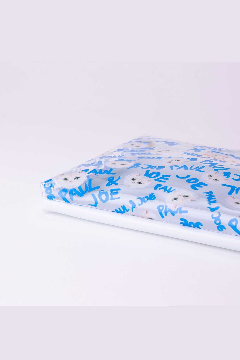 Paul & Joe Gipsy pochette plate transparente blanche