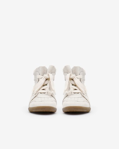 Isabel Marant Bobby baskets beige cuir compensées 5 cm