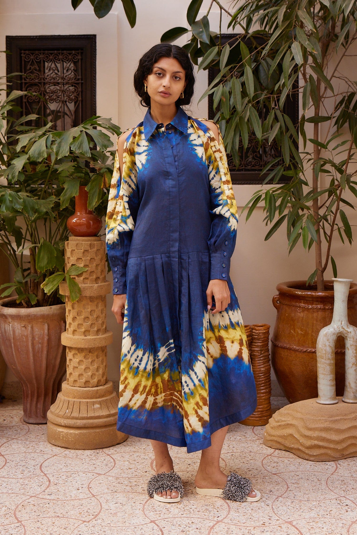 Alemais Martine Shirtdress robe chemise midi ramie
