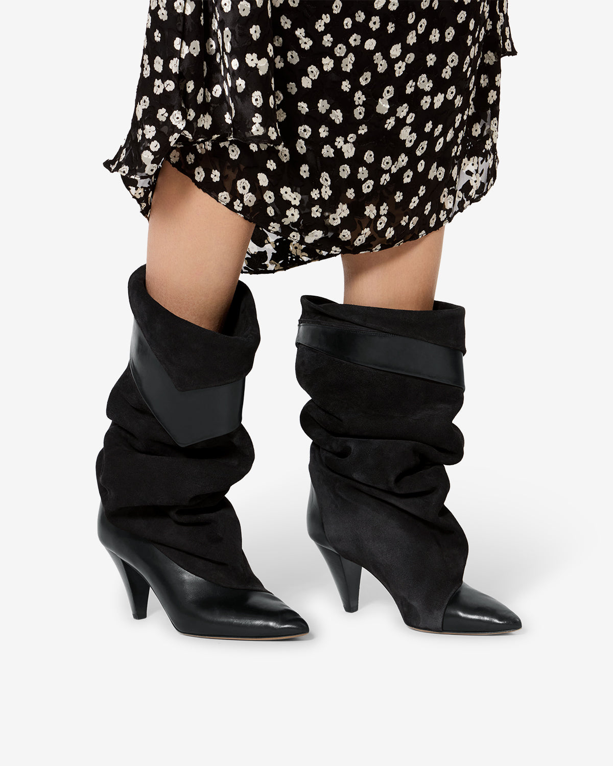 Isabel Marant Lezra BT0054FA-D3A01S bottes cuir noir talon 7,5cm