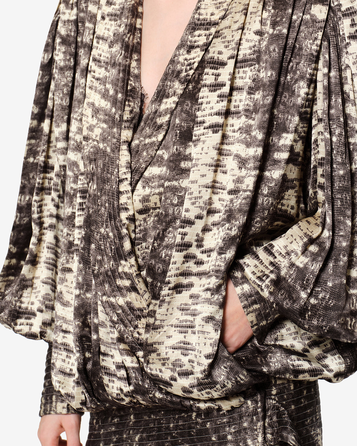 Isabel Marant Robes Dilja RO1199FB robe soie beige