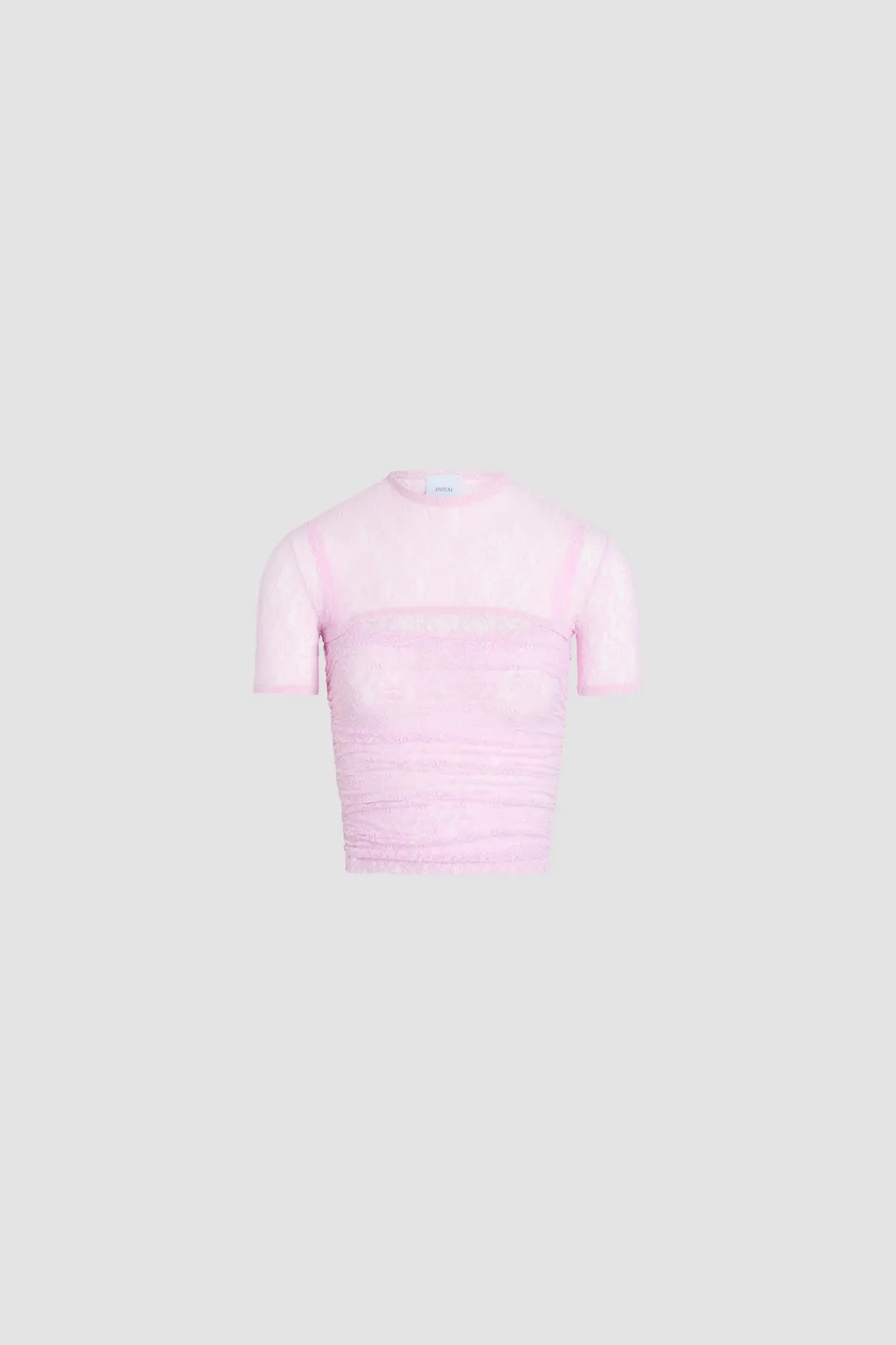 Patou P26JE2429965461P top dentelle rose Pink Parfait