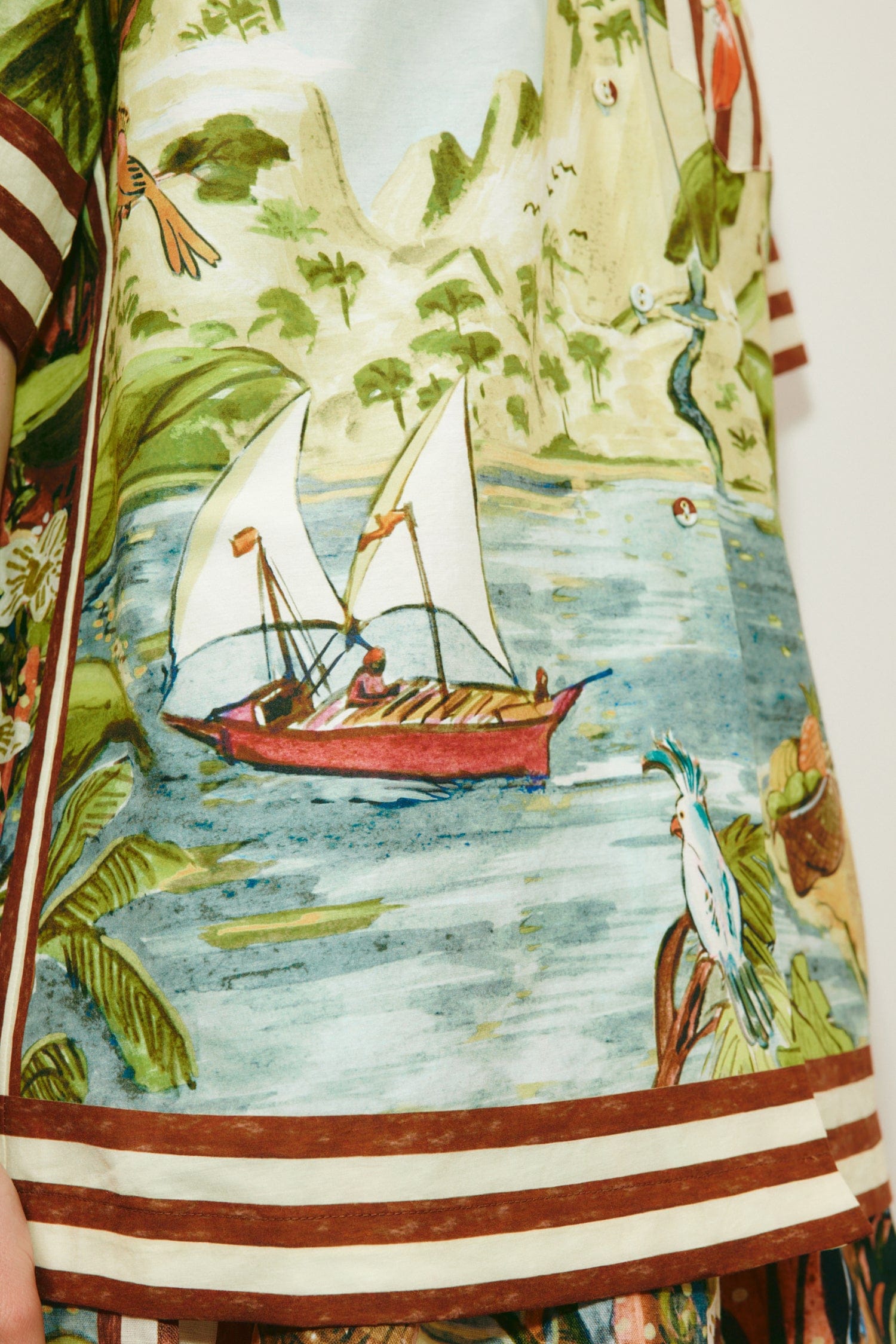 Alemaïs Toucan Tango chemise lin jungle