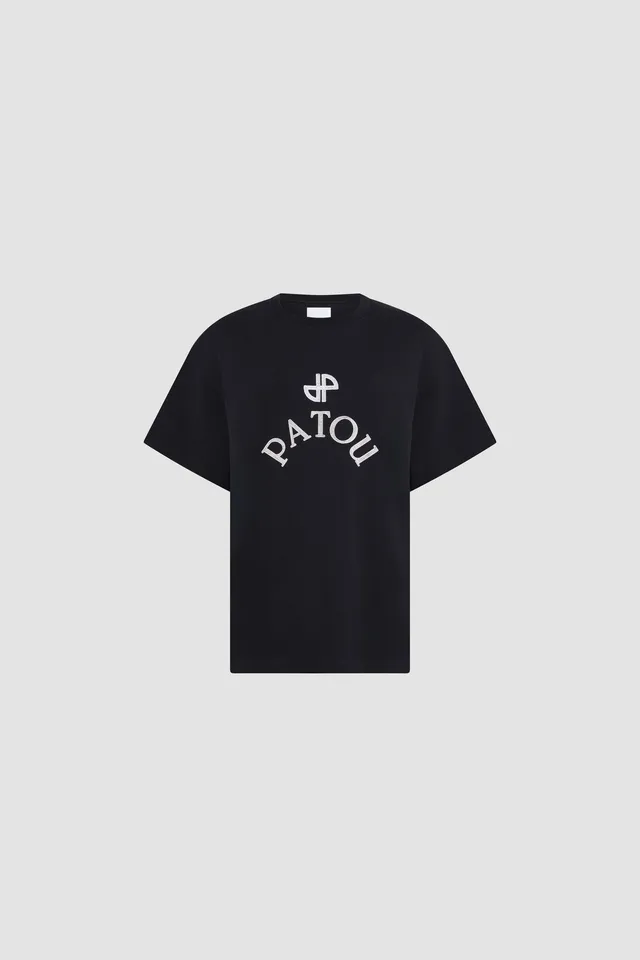 Patou P26JE2059990999B t-shirt oversize noir coton bio