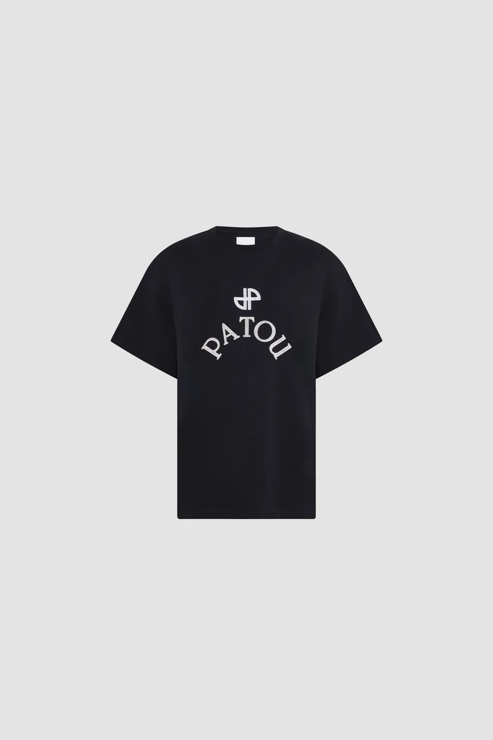 Patou P26JE2059990999B t-shirt oversize noir coton bio