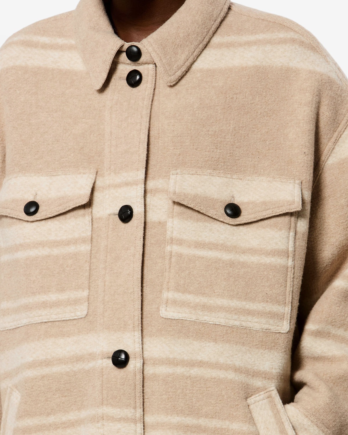 Isabel Marant Manteaux Djila manteau sable rayures