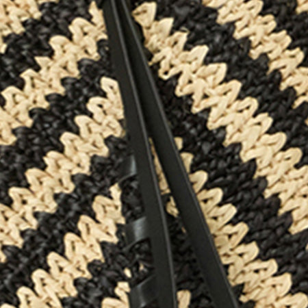 Isabel Marant Tampa sac raphia noir naturel 40 cm
